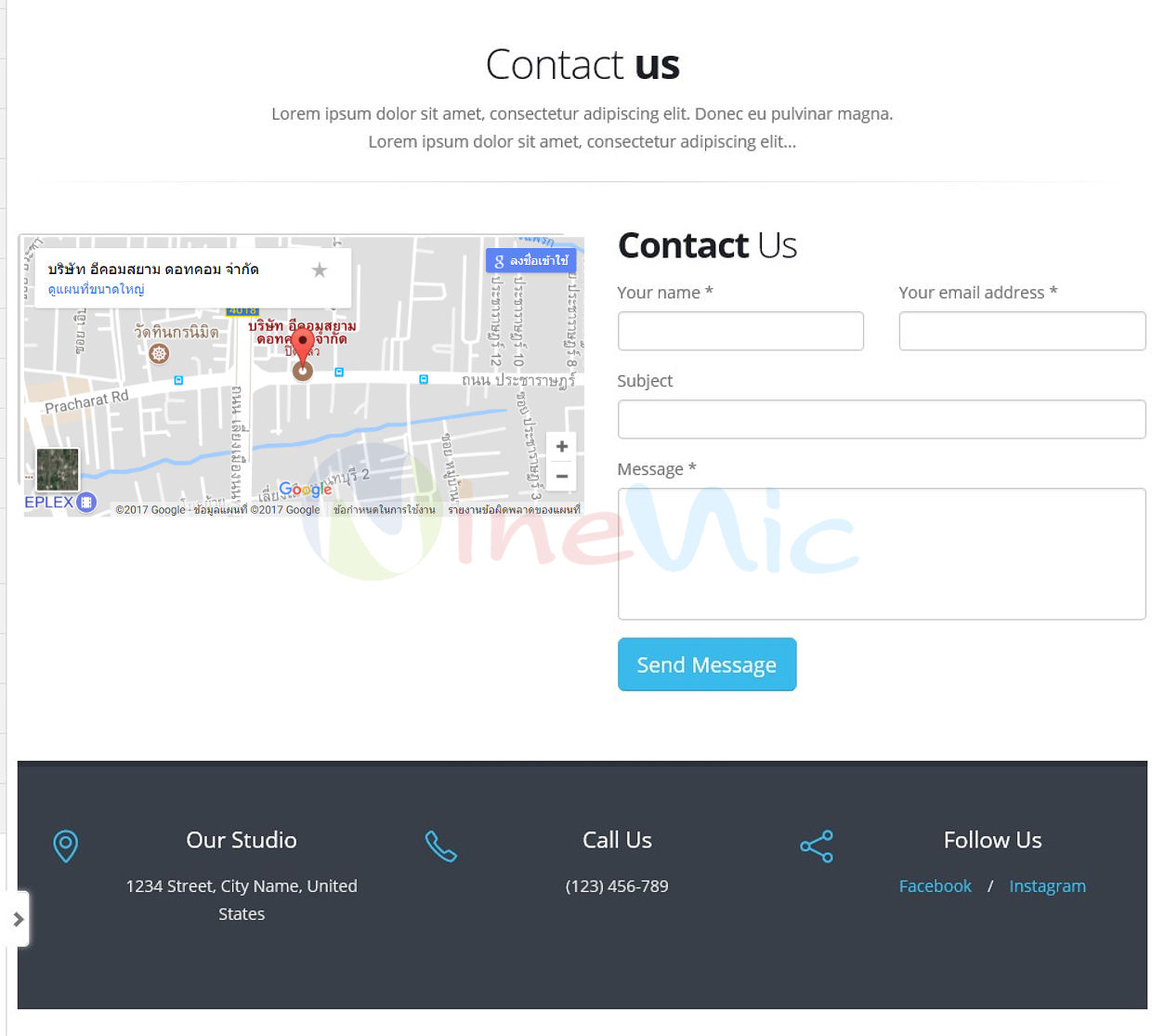 เว็บไซต์สำเร็จรูป-layout-ฟอร์มติดต่อกลับ-contact us form
