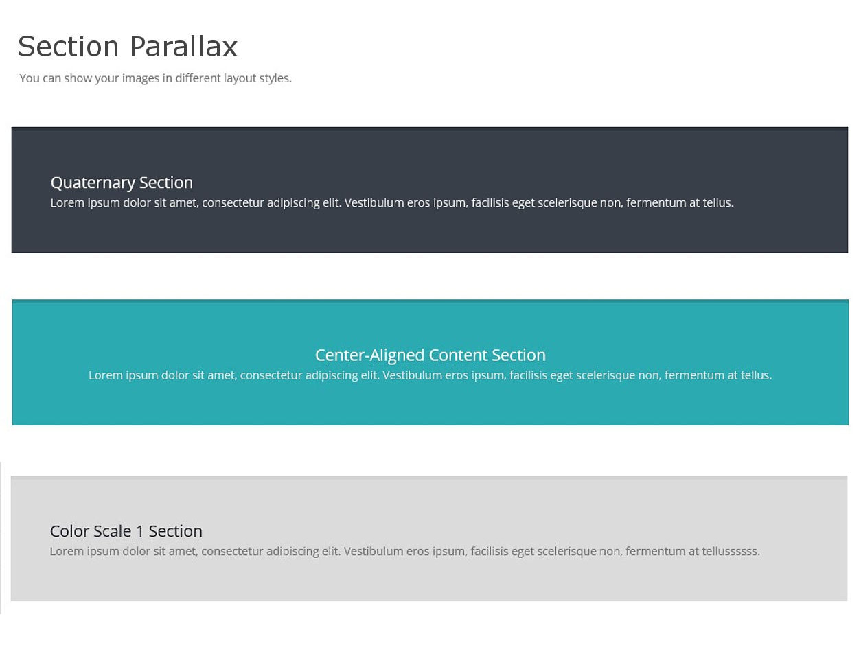 เว็บไซต์สำเร็จรูป shortcodes - sections parallax